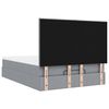 VidaXL Cadre de lit ottoman et matelas gris clair 140x200 cm tissu