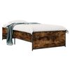vidaXL Cadre de lit Ch&ecirc;ne fum&eacute; 80 x 200 cm Bois d'ing&eacute;nierie