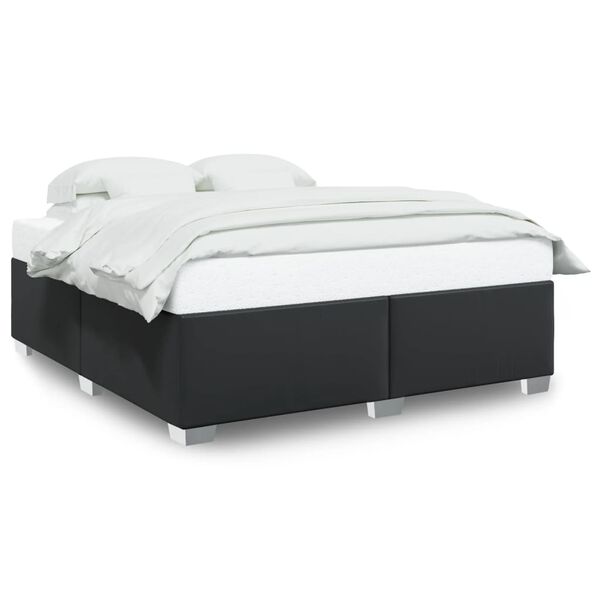 vidaXL Cadre de lit sans matelas noir 200x200 cm similicuir