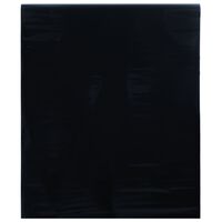 vidaXL Film de fenêtre statique dépoli noir 45x1000 cm PVC