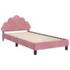 vidaXL Cadre de lit pour enfants avec tête de lit Rose 80 x 200 cm