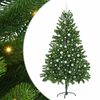 vidaXL Sapin de No&euml;l avec 300 LED avec support Vert 210 cm PE