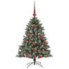 vidaXL Sapin de No&euml;l artificiel Vert 120 cm PVC, plastique et acier