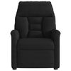 vidaXL Fauteuil inclinable de massage électrique noir tissu microfibre