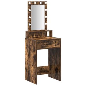 vidaXL Table de Toilette Marron 50 x 41 x 140 cm Bois d'ing&eacute;nierie