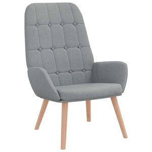 vidaXL Fauteuil relax en tissu gris clair
