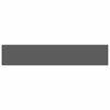 vidaXL &Eacute;tag&egrave;re murale flottante Gris brillant 120x23,5x3,8 cm MDF