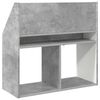 vidaXL Biblioth&egrave;que pour enfants Gris b&eacute;ton 72,5 x 29,5 x 69 cm