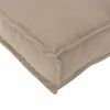 vidaXL Coussin Taupe 110 x 40 x 8 cm Tissu Oxford