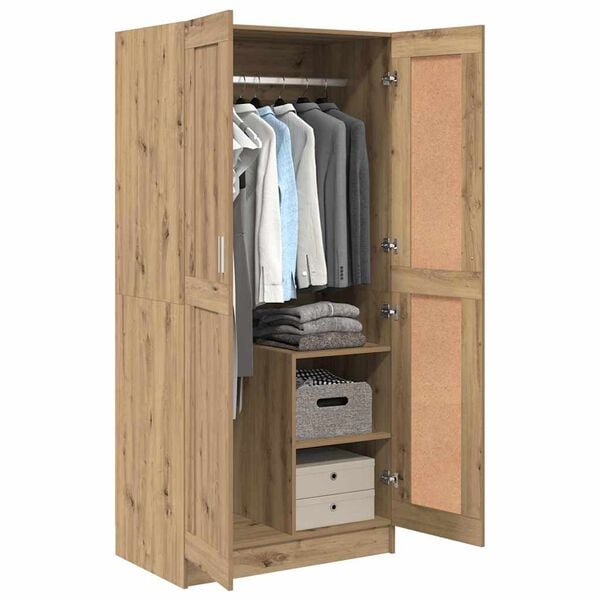 vidaXL Armoire Chêne artisan 82,5 x 51,5 x 180 cm Bois d'ingénierie
