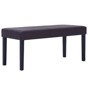 vidaXL Banc 106 cm Marron Similicuir