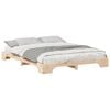vidaXL Cadre de lit Marron 160 x 220 cm Pin massif
