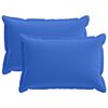 vidaXL Housse de coussin 2 pc HOUTEN Bleu royal 50 x 80 cm Polyester
