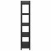 vidaXL &Eacute;tag&egrave;re Ch&ecirc;ne noir 80 x 30 x 155 cm Bois d'ing&eacute;nierie
