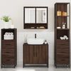 vidaXL Ensemble de meubles de salle de bain 4 pcs ch&ecirc;ne marron