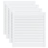 vidaXL Portes d'armoire &agrave; persiennes 4pcs blanc 61,5x59,4cm pin massif