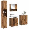 vidaXL Ensemble de mobilier de salle de bain 4 pcs Bois Ancien