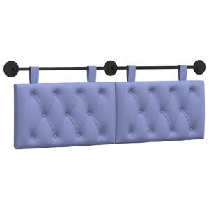 vidaXL T&ecirc;te de lit suspendue Bleu denim Tissu