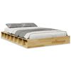 vidaXL Cadre de lit sans matelas 120x200 cm bois massif de ch&ecirc;ne