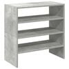 vidaXL &Eacute;tag&egrave;res &agrave; chaussures 2 pcs empilable gris b&eacute;ton 60x30x30,5 cm