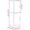 vidaXL Armoire de cuisine ch&ecirc;ne artisanal 38x41,5x131,5 cm