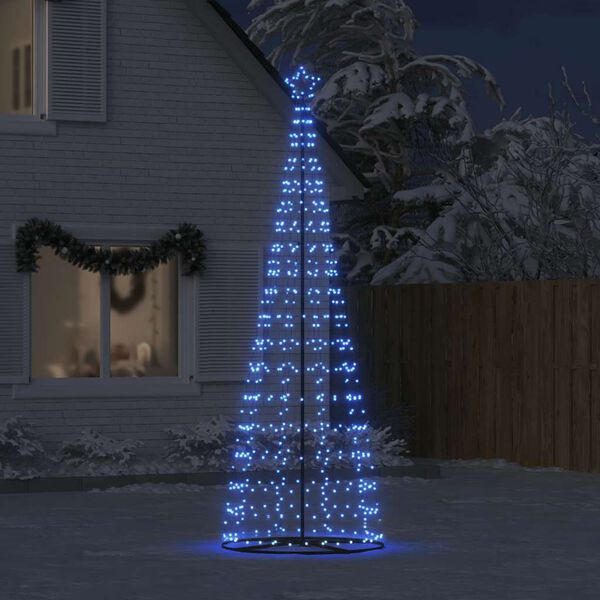 vidaXL Sapin de Noël à LED 550 LED bleu 304 cm
