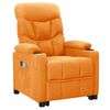 vidaXL Fauteuil de massage Jaune Tissu