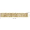 vidaXL Rouleaux de bordure 3 pcs 120 cm bois de pin impr&eacute;gn&eacute;