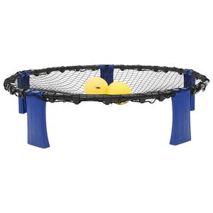 vidaXL Filet rond lot de 3 balles et pompe suppl&eacute;mentaire &Oslash;90x20 cm