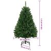 vidaXL Sapin de No&euml;l artificiel avec 150 LED Vert 120 cm PVC et m&eacute;tal