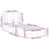 vidaXL Cadre de lit sans matelas Zadar noir 100x200 cm similicuir