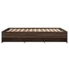 vidaXL Cadre de lit sans matelas ch&ecirc;ne marron 140x190 cm