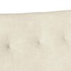 vidaXL Banc Chesterfield Crème 112 x 65,5 x 75 cm Velours