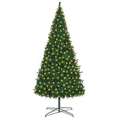 vidaXL Arbre de Noël artificiel pré-éclairé 400 cm vert
