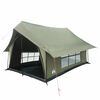 vidaXL Tente Cabane Vert arm&eacute;e 340 x 246 x 210 cm Polycoton