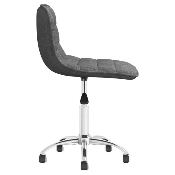 vidaXL Chaises pivotantes &agrave; manger lot de 6 Gris clair Tissu