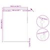 vidaXL Store enrouleur occultant 164,4 x 230 cm, largeur du tissu 160 cm, noir