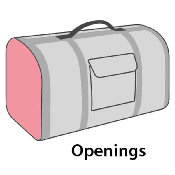 FLAMINGO Sac de transport pour animaux Chloe 2 Marron 45x26x26 cm