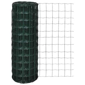 vidaXL Clôture euro Acier 10 x 1,2 m Vert