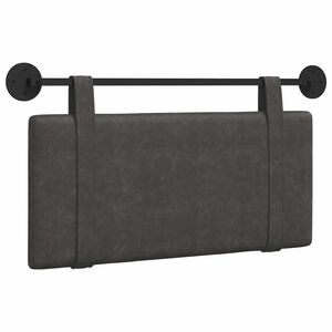 vidaXL T&ecirc;te de lit suspendue Noir PU antique
