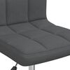 vidaXL Chaise pivotante de bureau Gris foncé Tissu