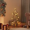 vidaXL Arbre de No&euml;l en m&eacute;tal pour d&eacute;coration noir 60 cm