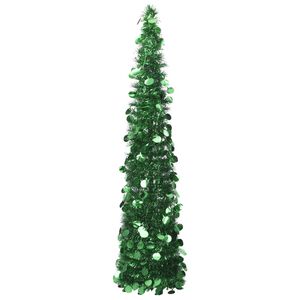 vidaXL Sapin de No&euml;l artificiel escamotable vert 150 cm PET