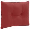 vidaXL Coussin de dos PUTTEN 100 % polyester Bordeaux 60 x 40 x 10 cm