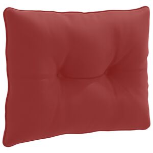 vidaXL Coussin de dos PUTTEN 100 % polyester Bordeaux 60 x 40 x 10 cm