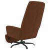 vidaXL Chaise de relaxation avec repose-pied Marron Tissu microfibre