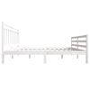 vidaXL Cadre de lit sans matelas blanc bois de pin massif