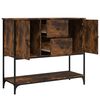 vidaXL Buffet chêne fumé 100x36x85 cm bois d'ingénierie