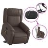 vidaXL Fauteuil inclinable de massage &eacute;lectrique marron similicuir
