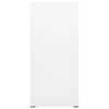 vidaXL Classeur Blanc 46x62x133 cm Acier